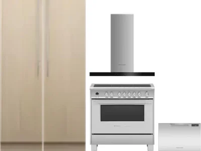 5 Piece Package Includes Refrigerator, Freezer, Range, Hood And Dishwasher